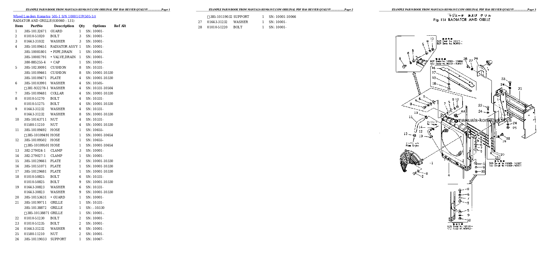 Protected: 505-1 S/N 10001-UP Partsbook