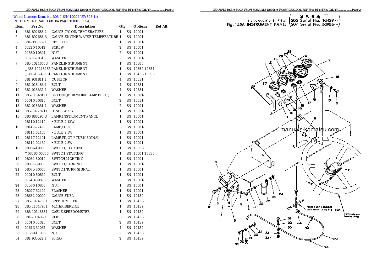 Protected: 505-1 S/N 10001-UP Partsbook
