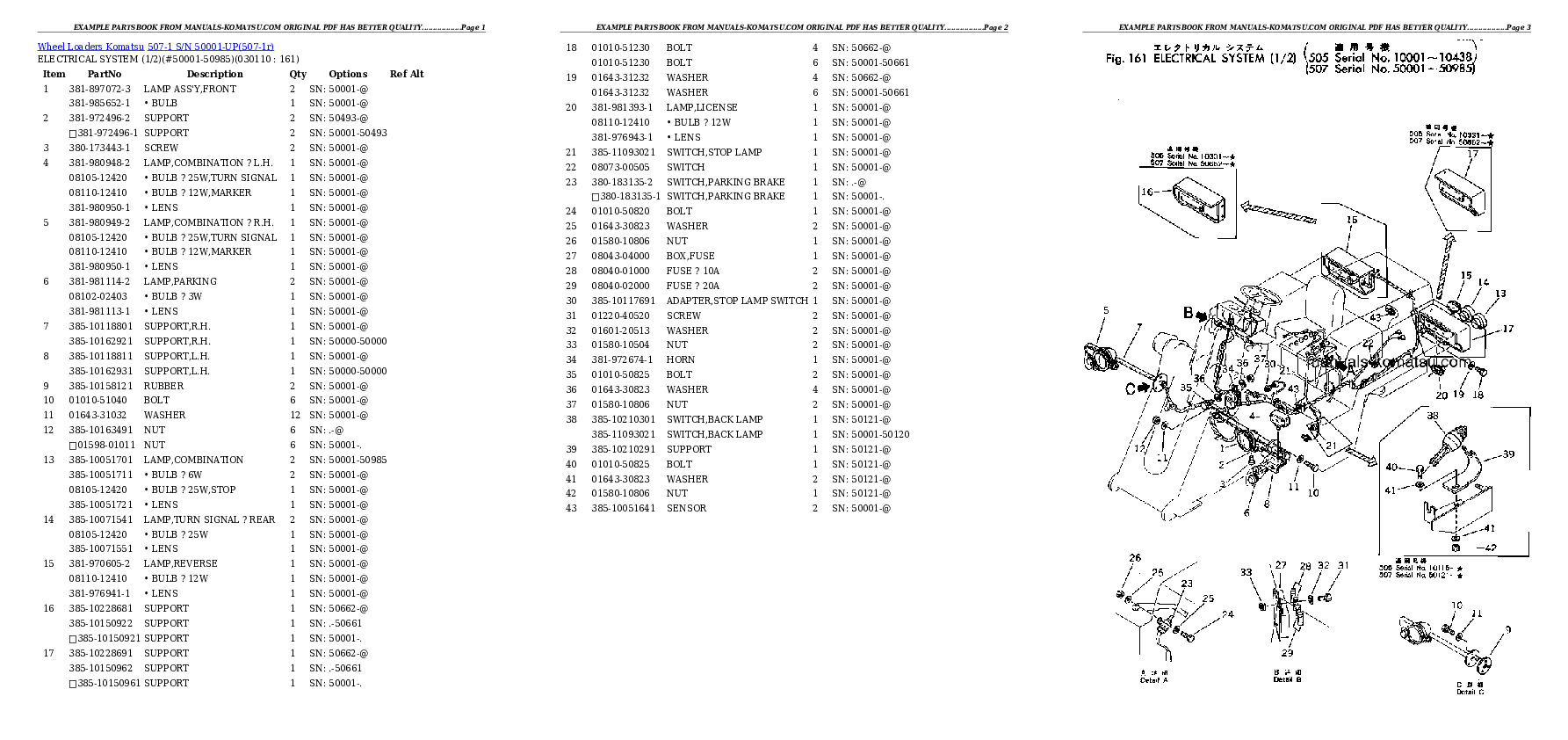 Protected: 507-1 S/N 50001-UP Partsbook