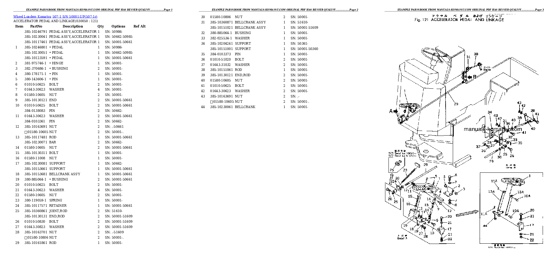 Protected: 507-1 S/N 50001-UP Partsbook