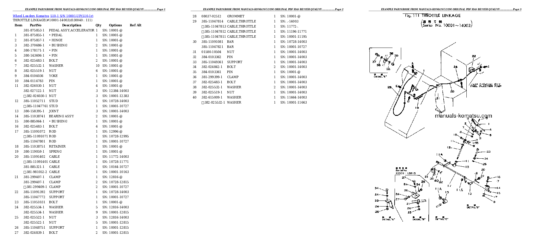 Protected: 510-1 S/N 10001-UP Partsbook