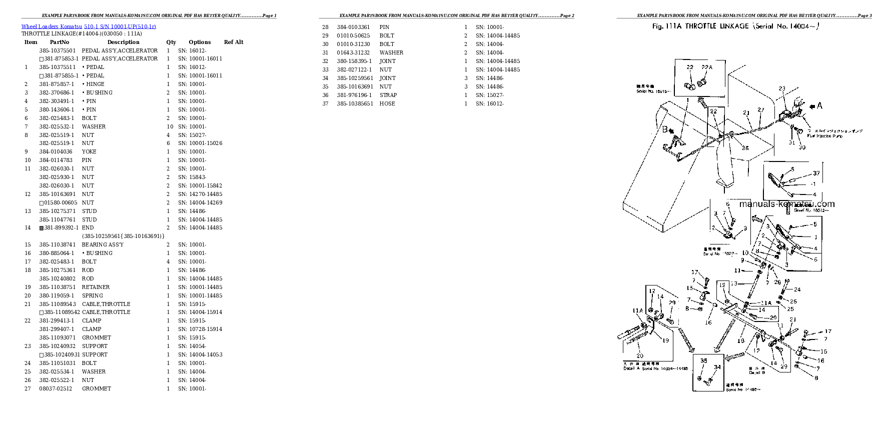 Protected: 510-1 S/N 10001-UP Partsbook