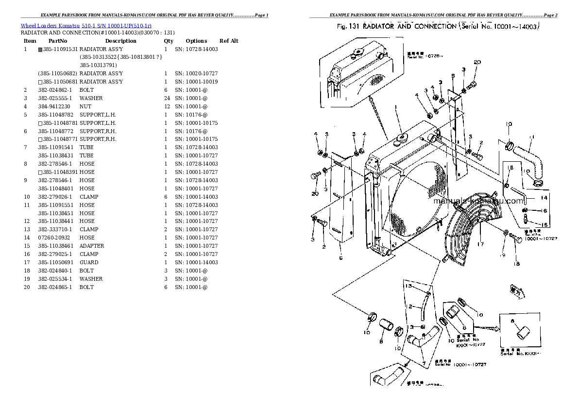 Protected: 510-1 S/N 10001-UP Partsbook