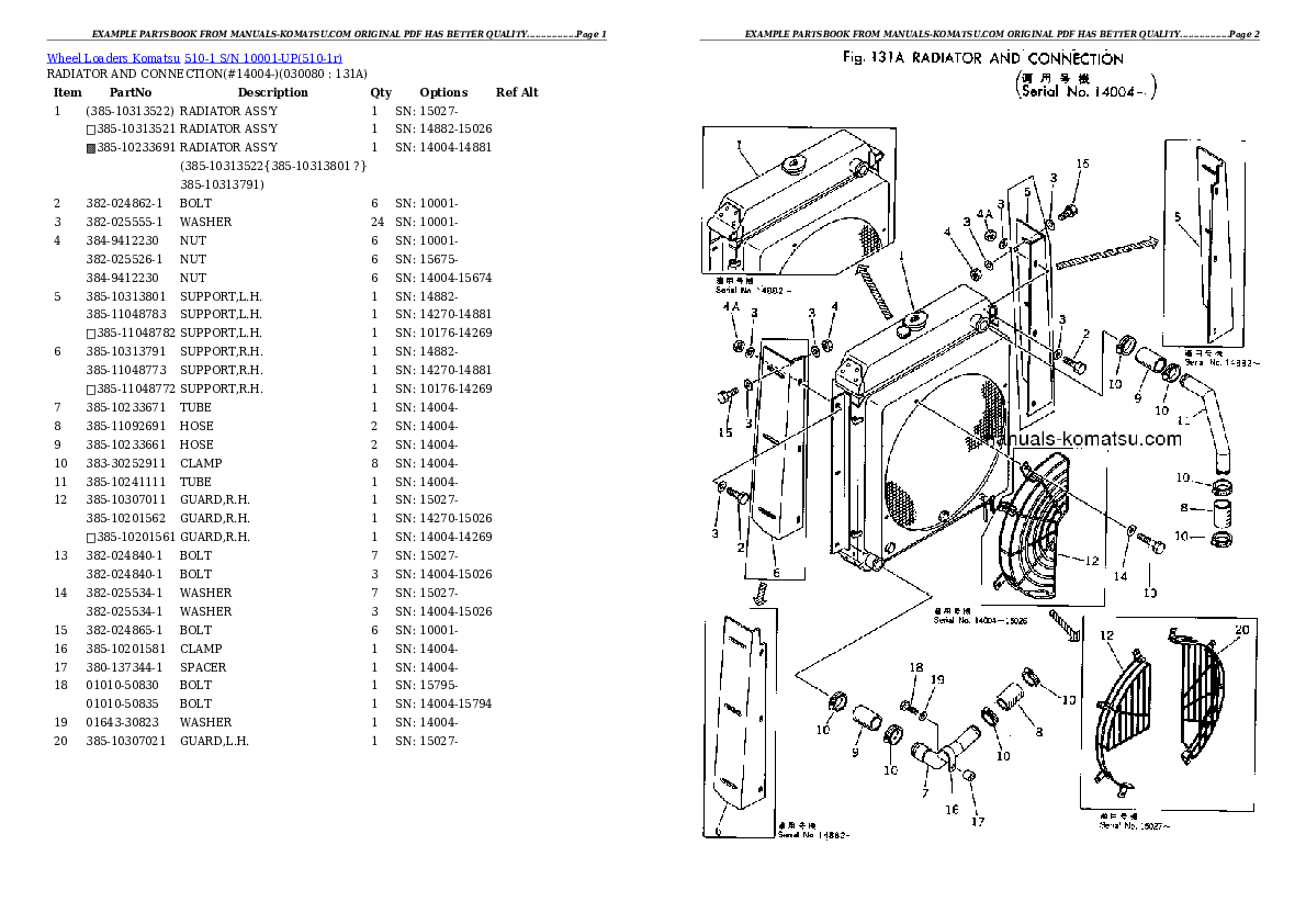 Protected: 510-1 S/N 10001-UP Partsbook