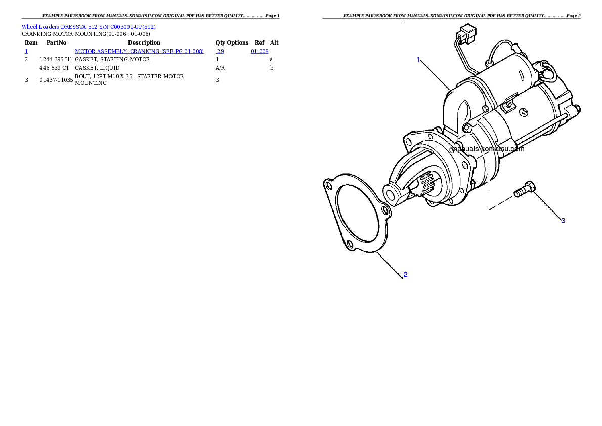 Protected: 512 S/N C003001-UP Partsbook