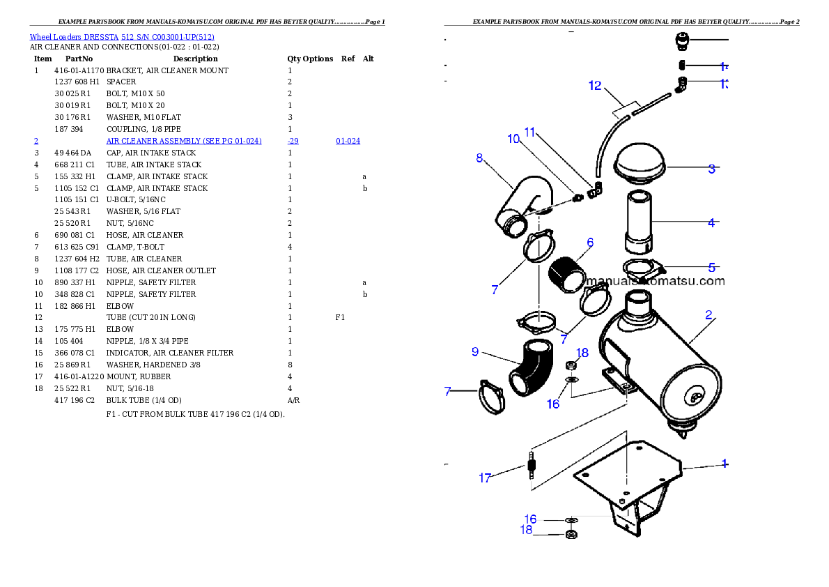 Protected: 512 S/N C003001-UP Partsbook