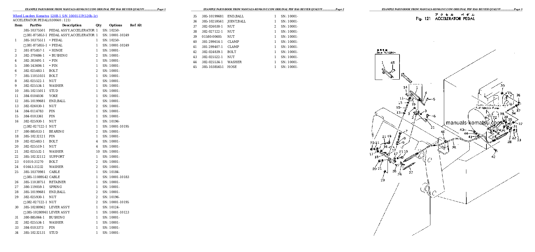 Protected: 520B-1 S/N 10001-UP Partsbook