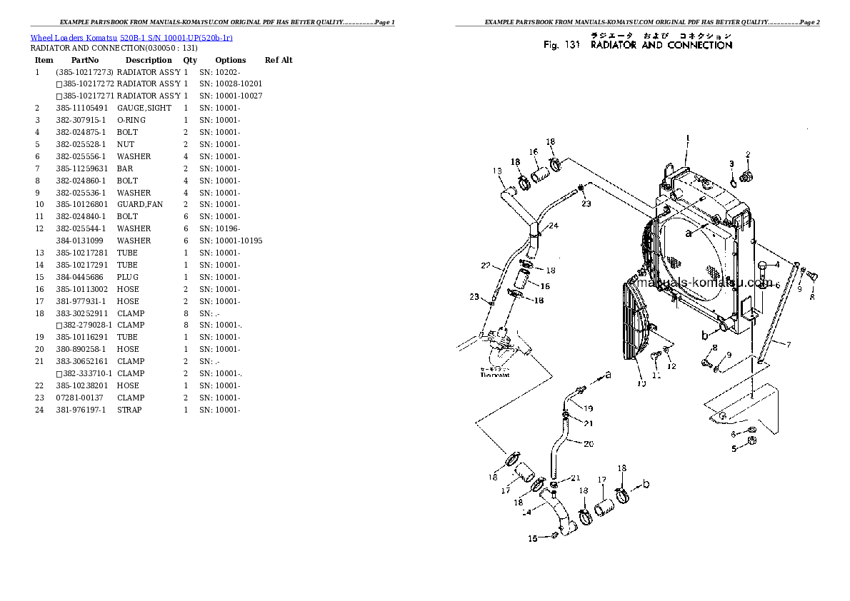 Protected: 520B-1 S/N 10001-UP Partsbook