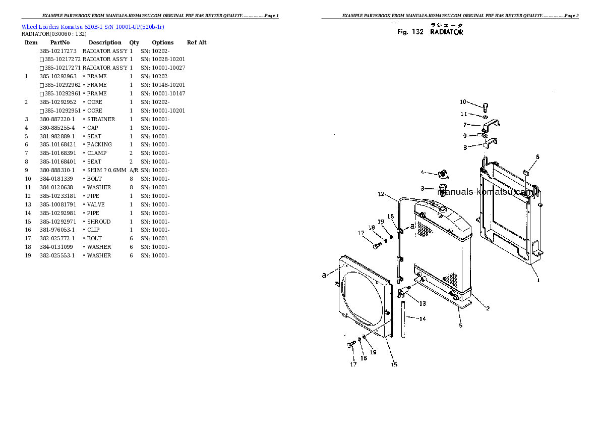 Protected: 520B-1 S/N 10001-UP Partsbook