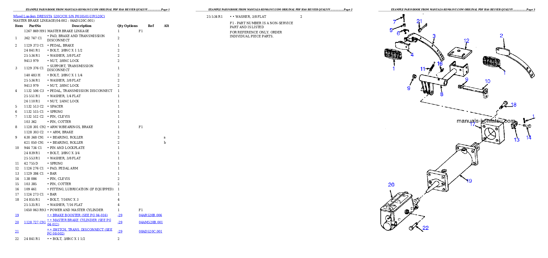 Protected: 520C/CH S/N P010501-UP Partsbook