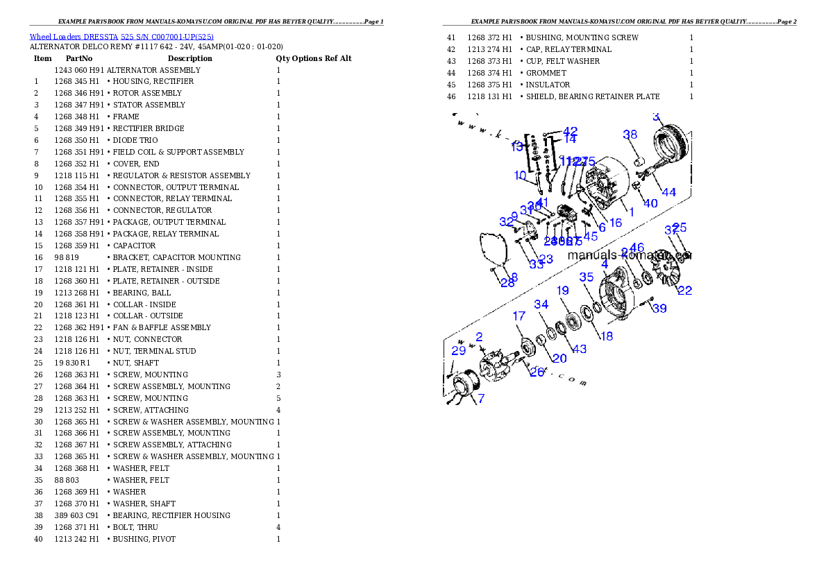 Protected: 525 S/N C007001-UP Partsbook