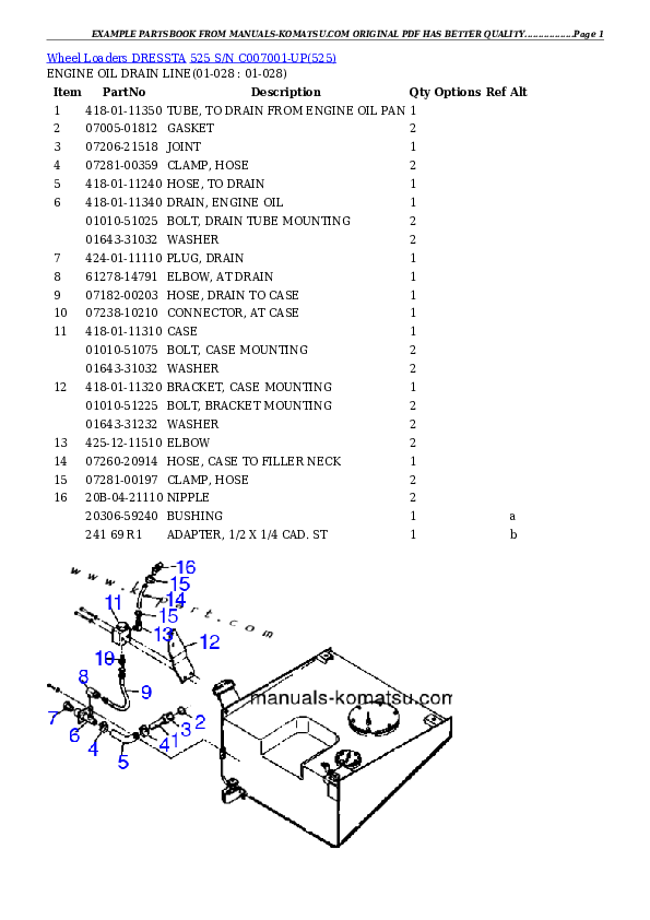 Protected: 525 S/N C007001-UP Partsbook