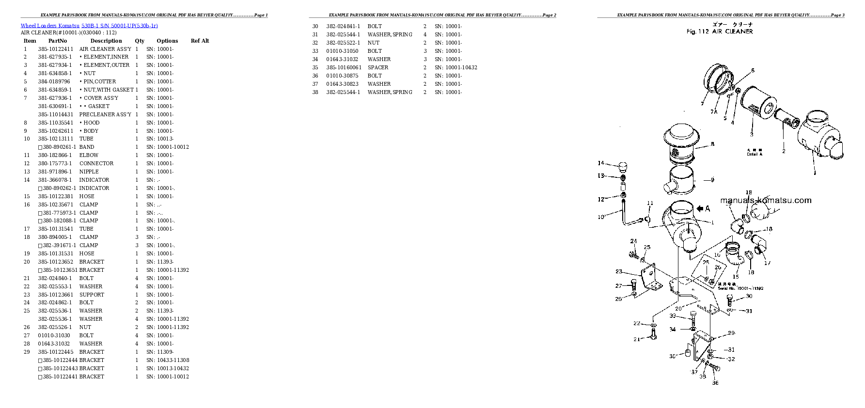 Protected: 530B-1 S/N 50001-UP Partsbook