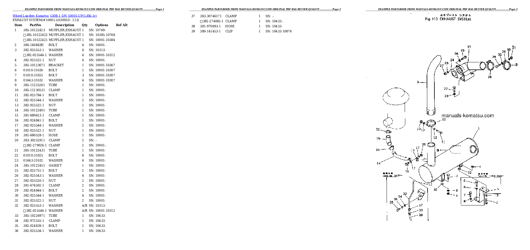 Protected: 530B-1 S/N 50001-UP Partsbook