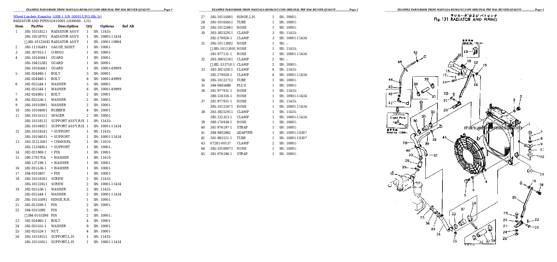 Protected: 530B-1 S/N 50001-UP Partsbook