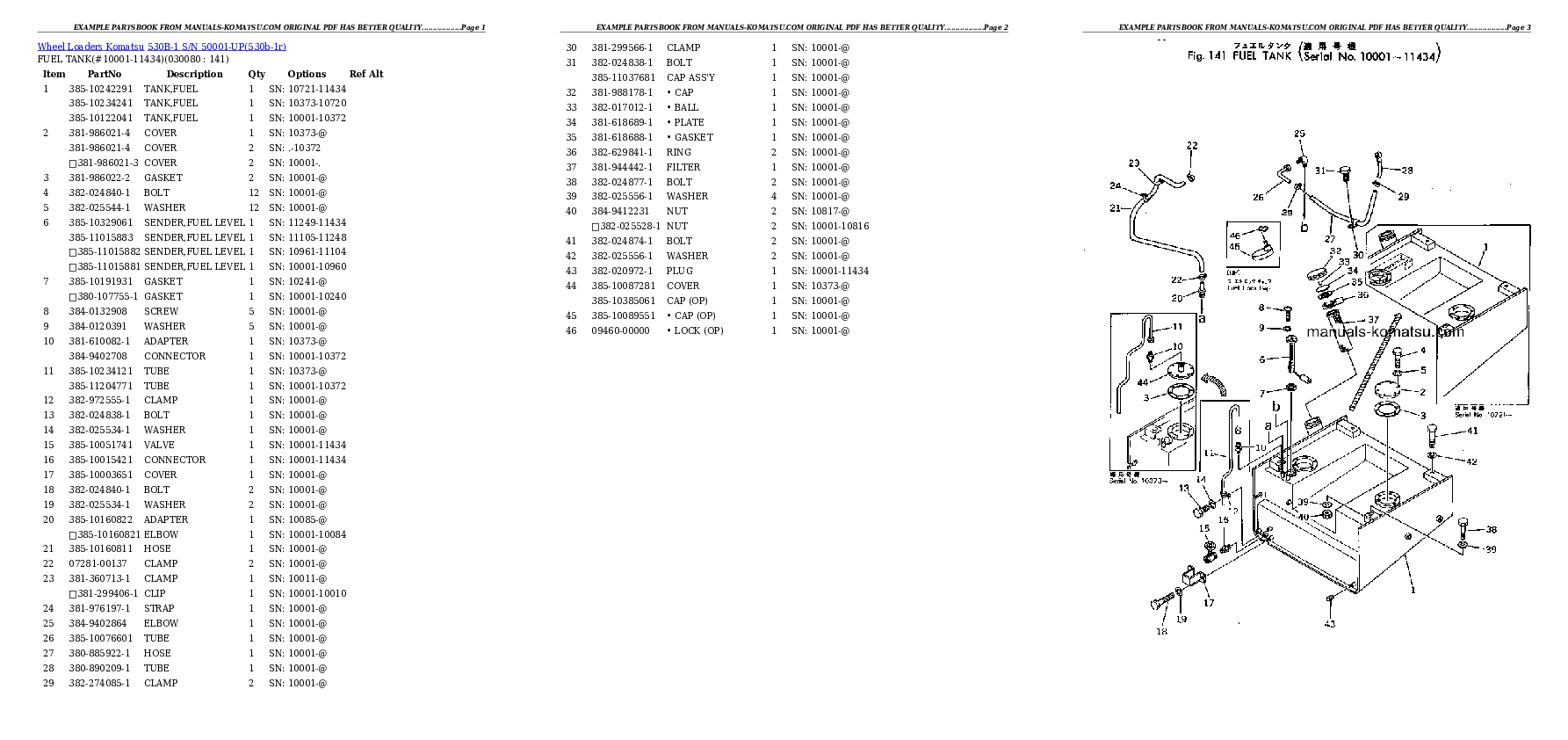 Protected: 530B-1 S/N 50001-UP Partsbook