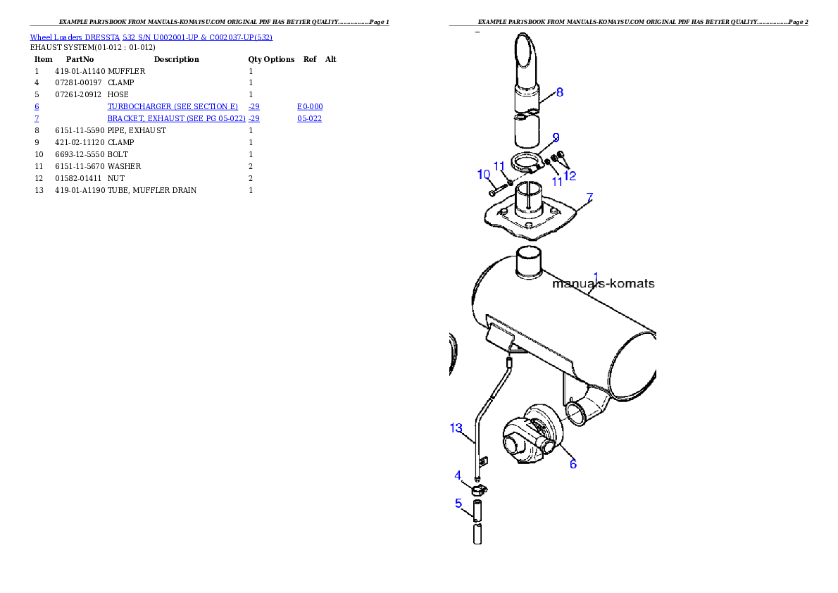 Protected: 532 S/N U002001-UP & C002037-UP Partsbook
