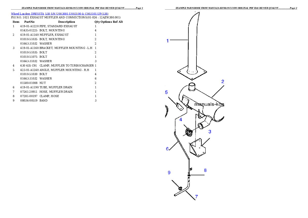 Protected: 538 S/N U003001-U003100 & C003101-UP Partsbook