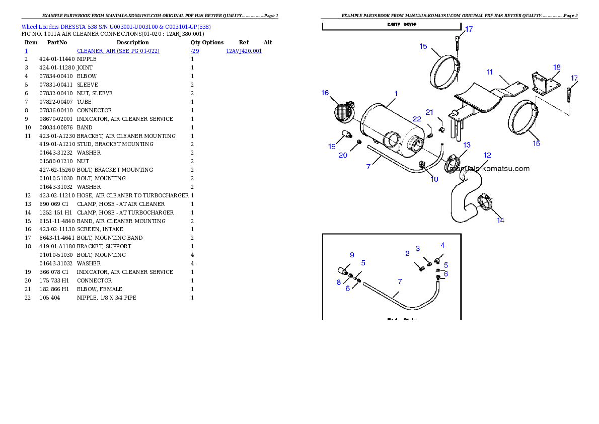 Protected: 538 S/N U003001-U003100 & C003101-UP Partsbook