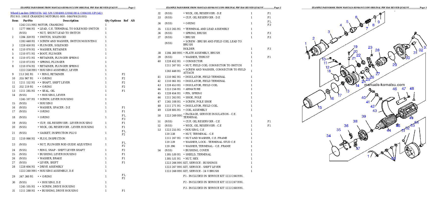 Protected: 542 S/N U004001-U004100 & C004101-UP Partsbook