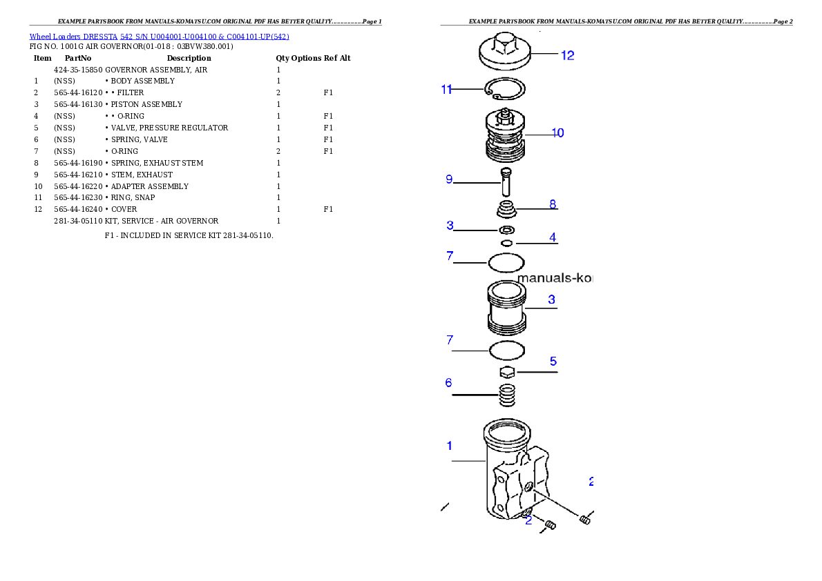 Protected: 542 S/N U004001-U004100 & C004101-UP Partsbook