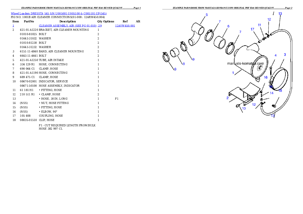 Protected: 545 S/N U005001-U005100 & C005101-UP Partsbook