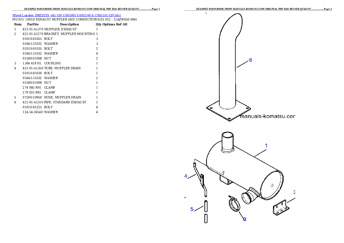 Protected: 545 S/N U005001-U005100 & C005101-UP Partsbook