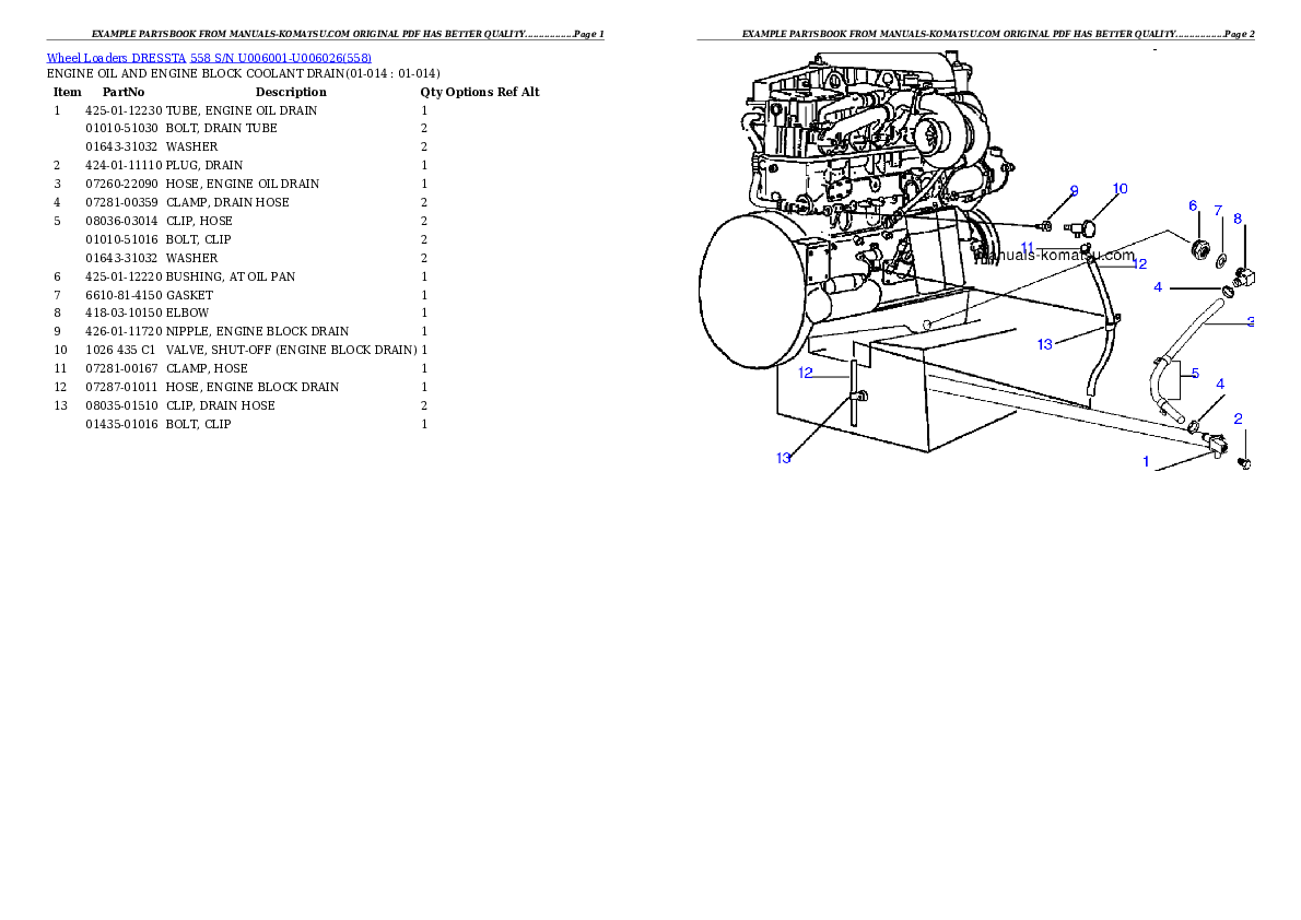 Protected: 558 S/N U006001-U006026 Partsbook