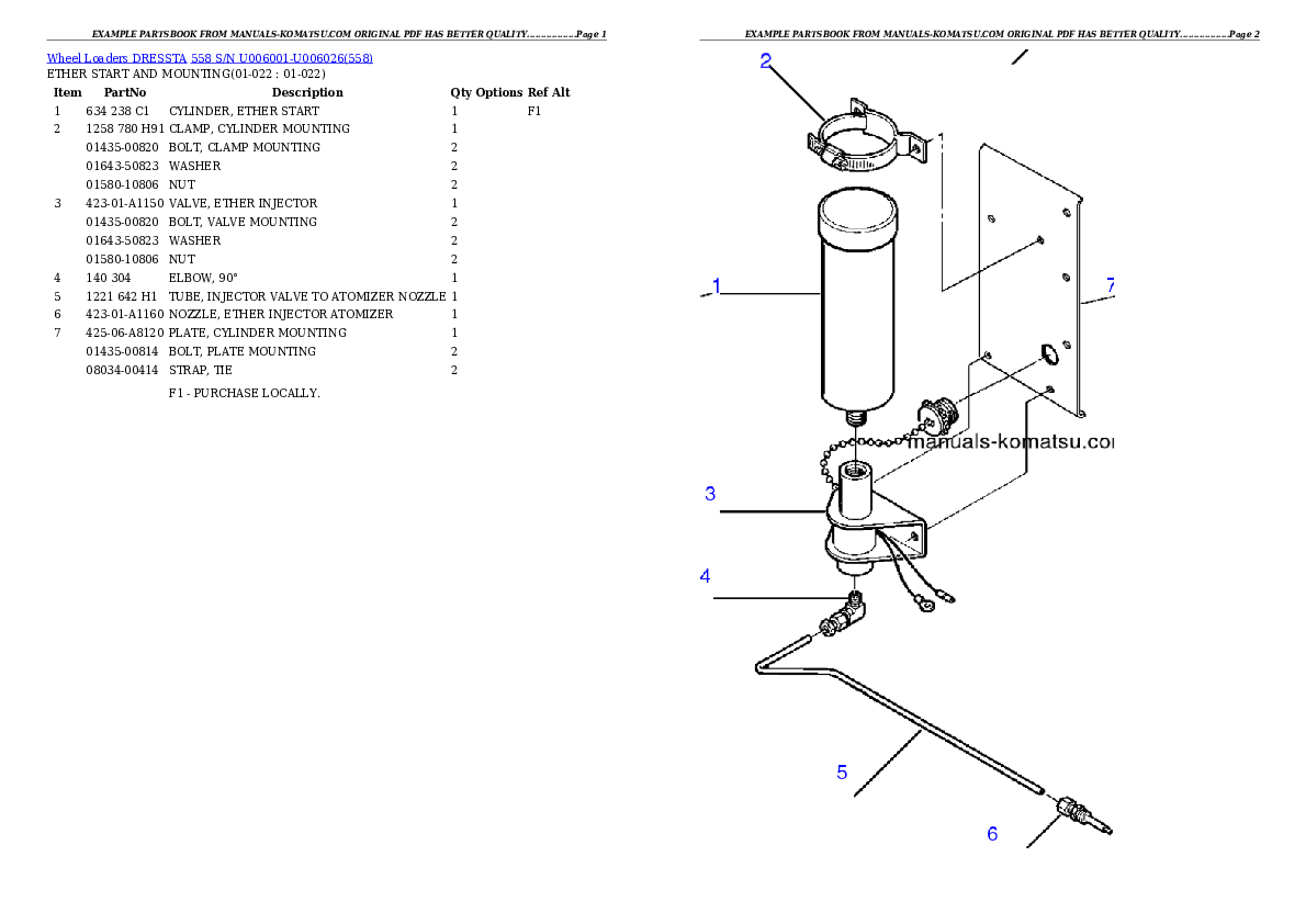 Protected: 558 S/N U006001-U006026 Partsbook