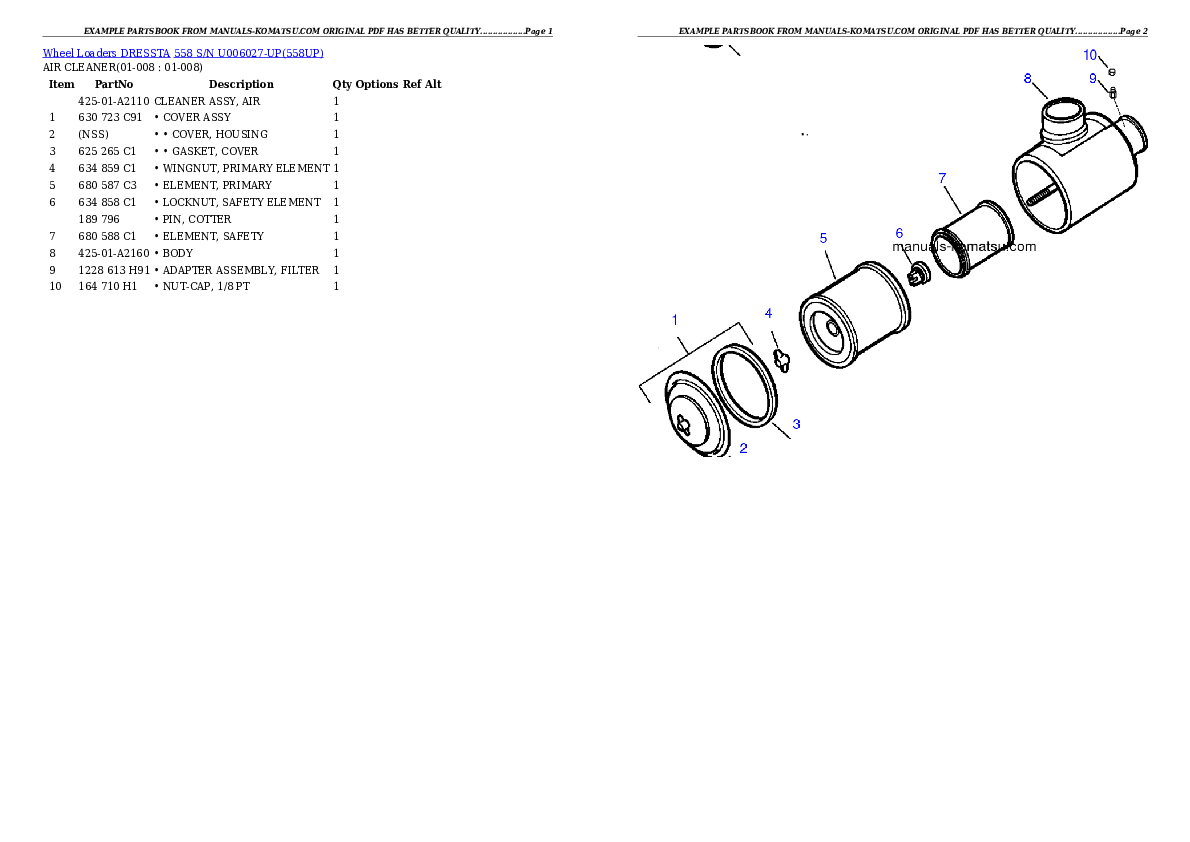 Protected: 558 S/N U006027-UP Partsbook