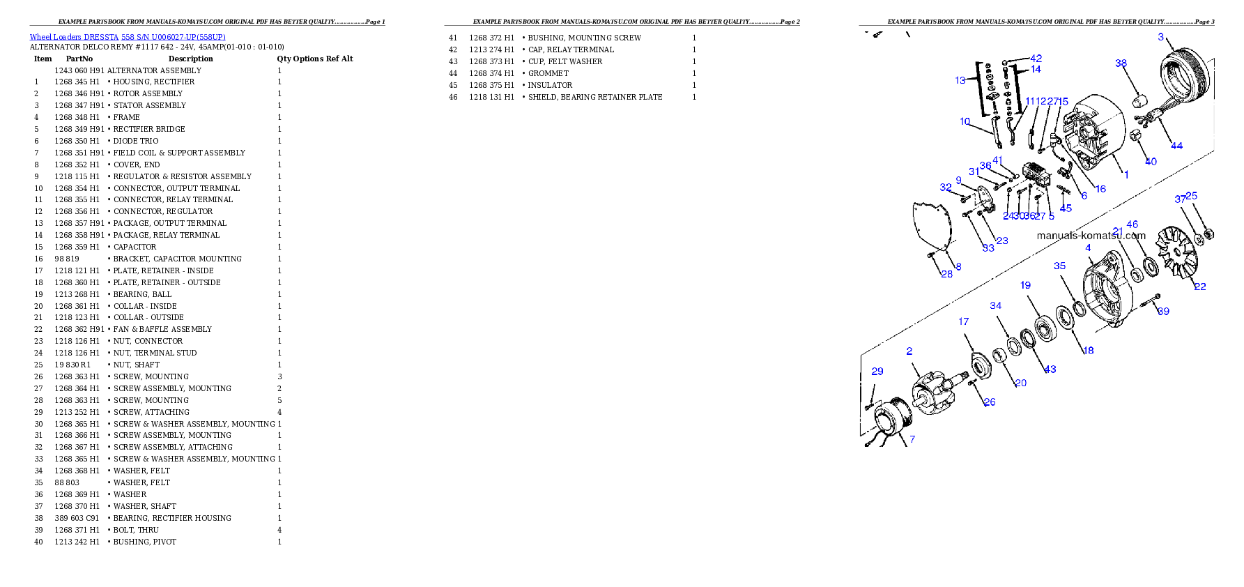 Protected: 558 S/N U006027-UP Partsbook