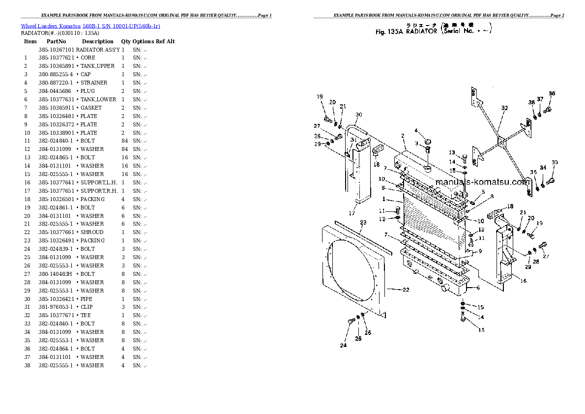 Protected: 560B-1 S/N 10001-UP Partsbook
