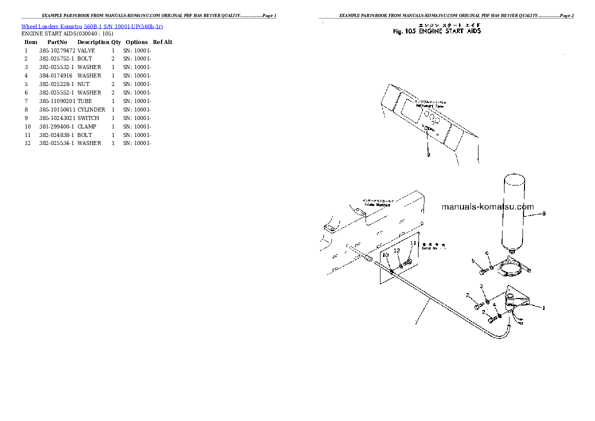 Protected: 560B-1 S/N 10001-UP Partsbook
