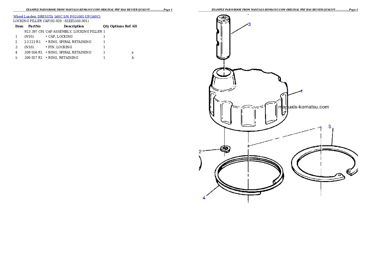 Protected: 560C S/N P015001-UP Partsbook