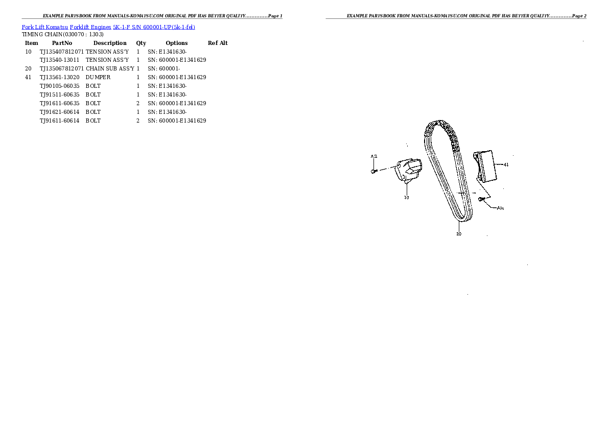 Protected: 5K-1-F S/N 600001-UP Partsbook
