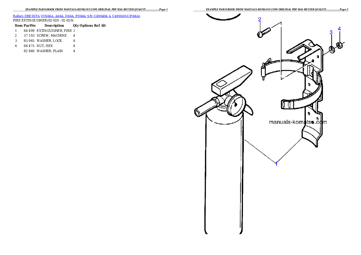 Protected: VOS66A, A66A, D66A, PD66A S/N U490404 & U490500-UP Partsbook