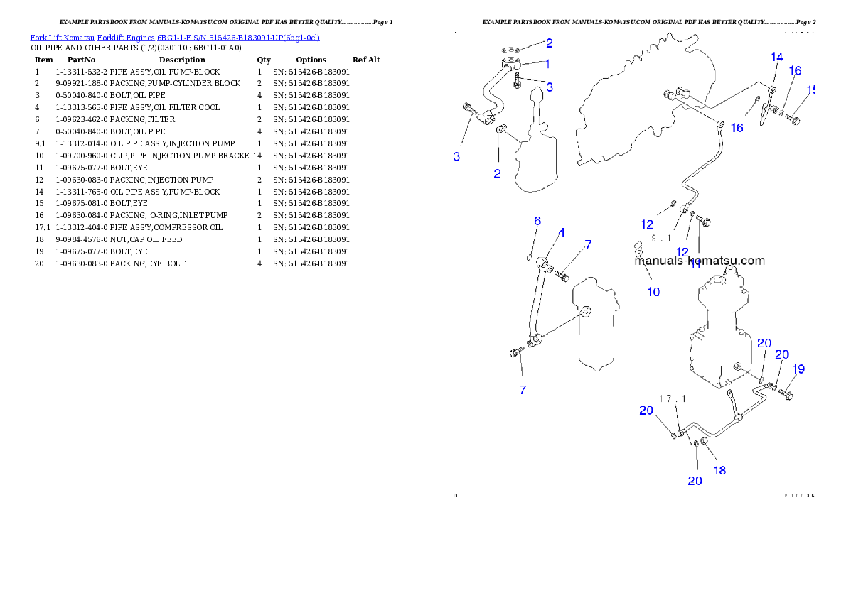 Protected: 6BG1-1-F S/N 515426-B183091-UP Partsbook