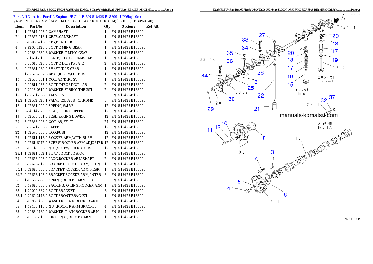 Protected: 6BG1-1-F S/N 515426-B183091-UP Partsbook