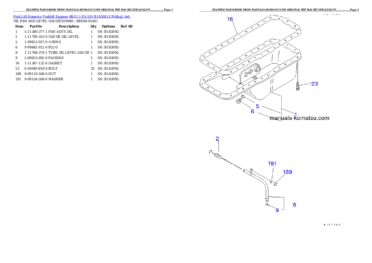 Protected: 6BG1-1-FA S/N B183092-UP Partsbook
