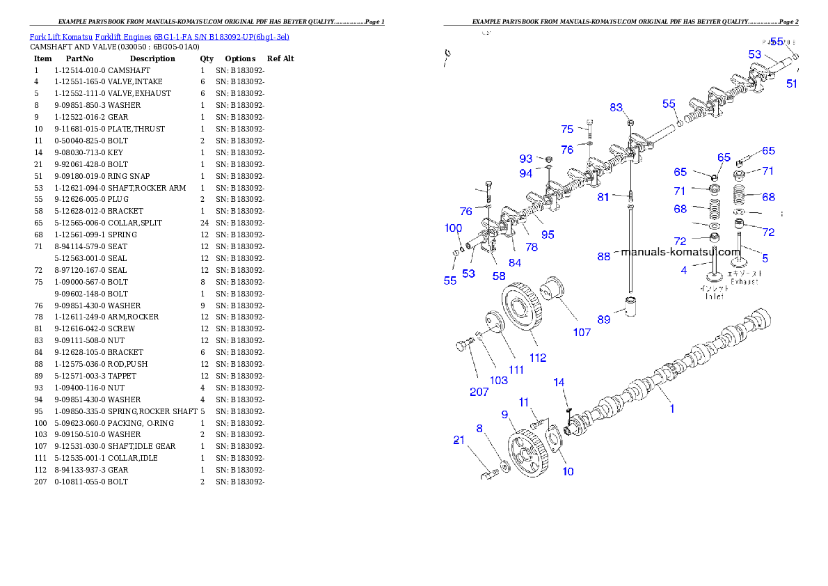 Protected: 6BG1-1-FA S/N B183092-UP Partsbook