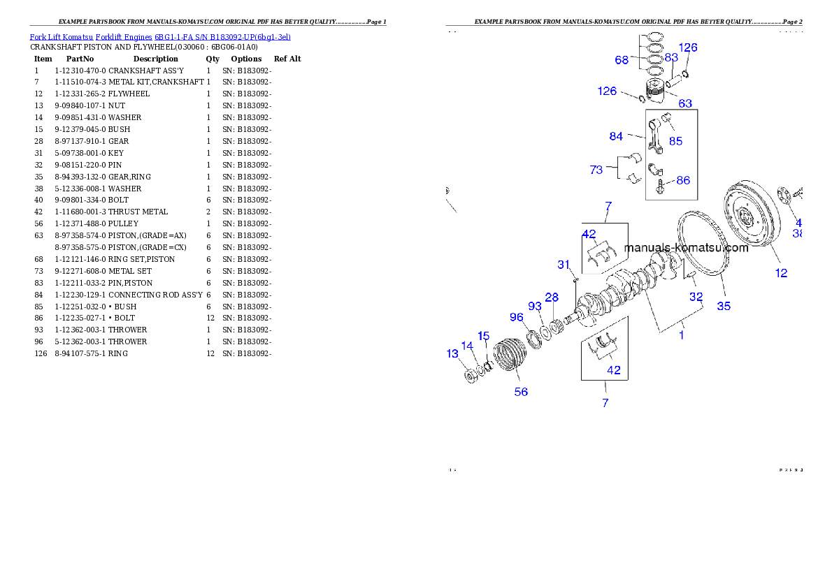 Protected: 6BG1-1-FA S/N B183092-UP Partsbook