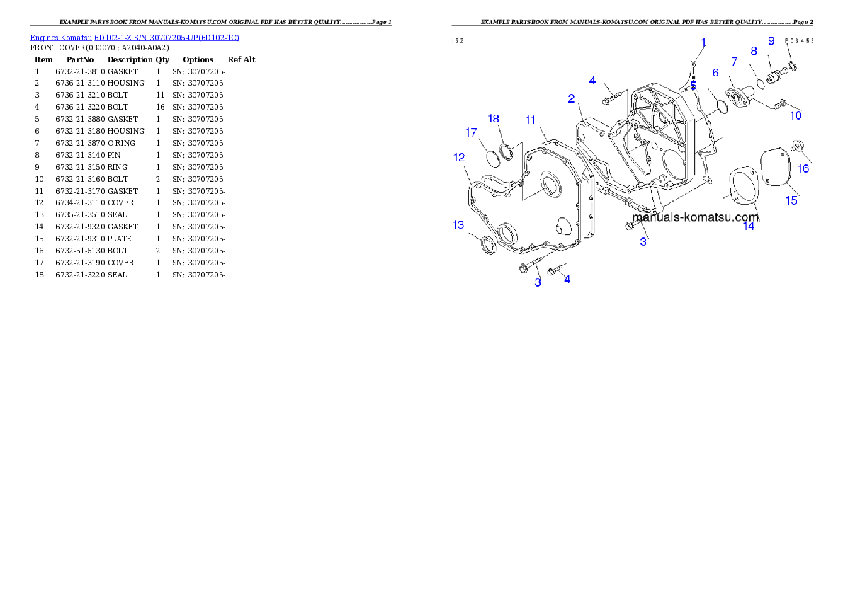 Protected: 6D102-1-Z S/N 30707205-UP Partsbook