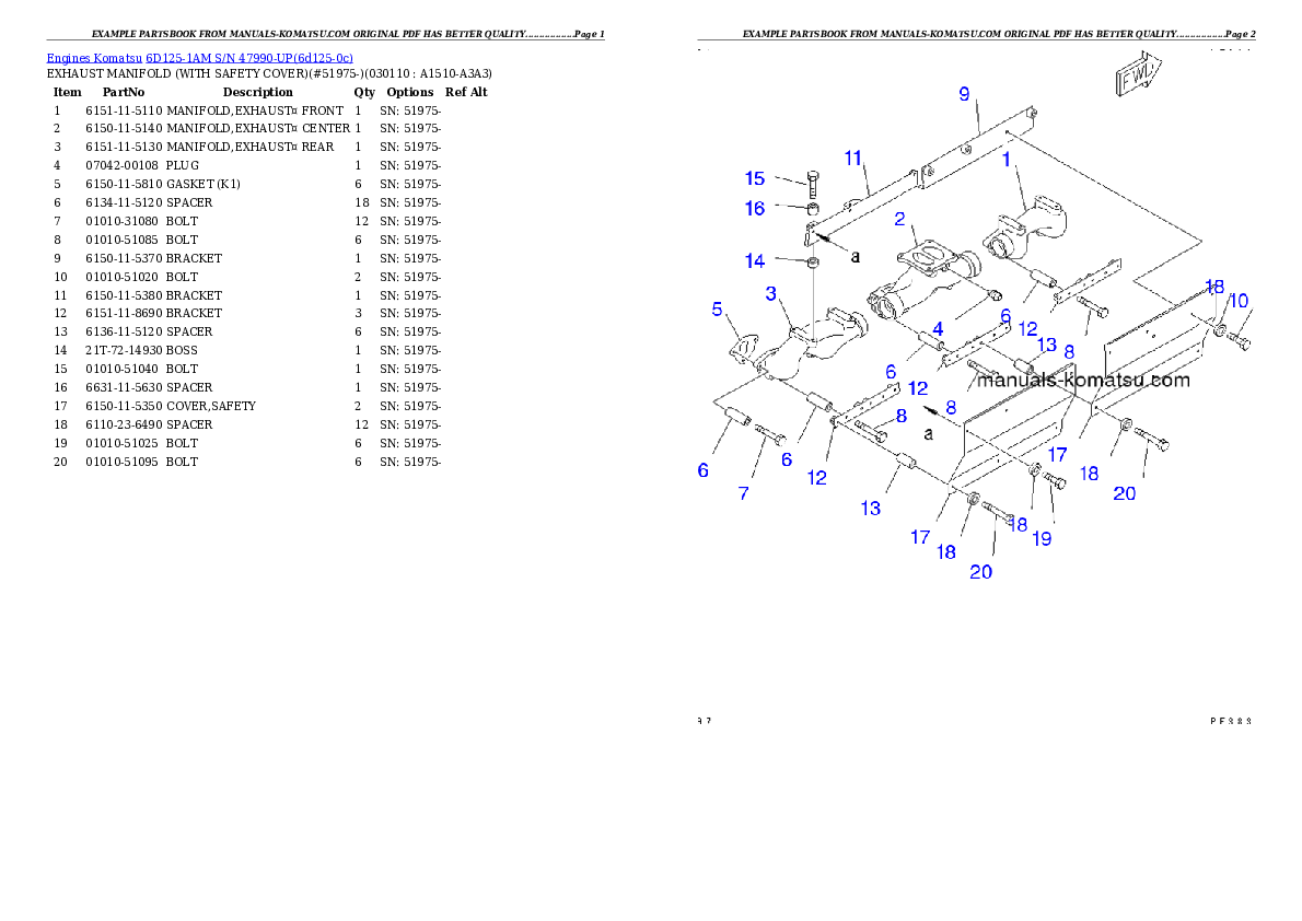 Protected: 6D125-1AM S/N 47990-UP Partsbook