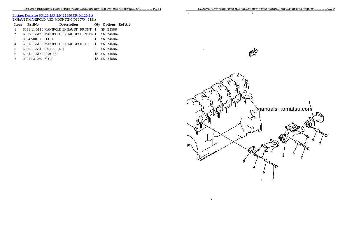 Protected: 6D125-1AF S/N 24586-UP Partsbook