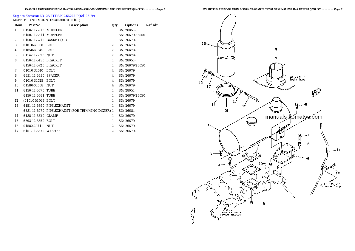 Protected: 6D125-1TT S/N 26679-UP Partsbook