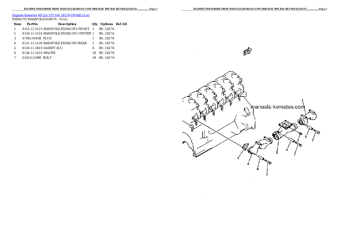 Protected: 6D125-1YY S/N 26276-UP Partsbook