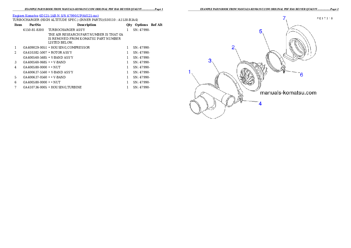 Protected: 6D125-1AB-N S/N 47990-UP Partsbook