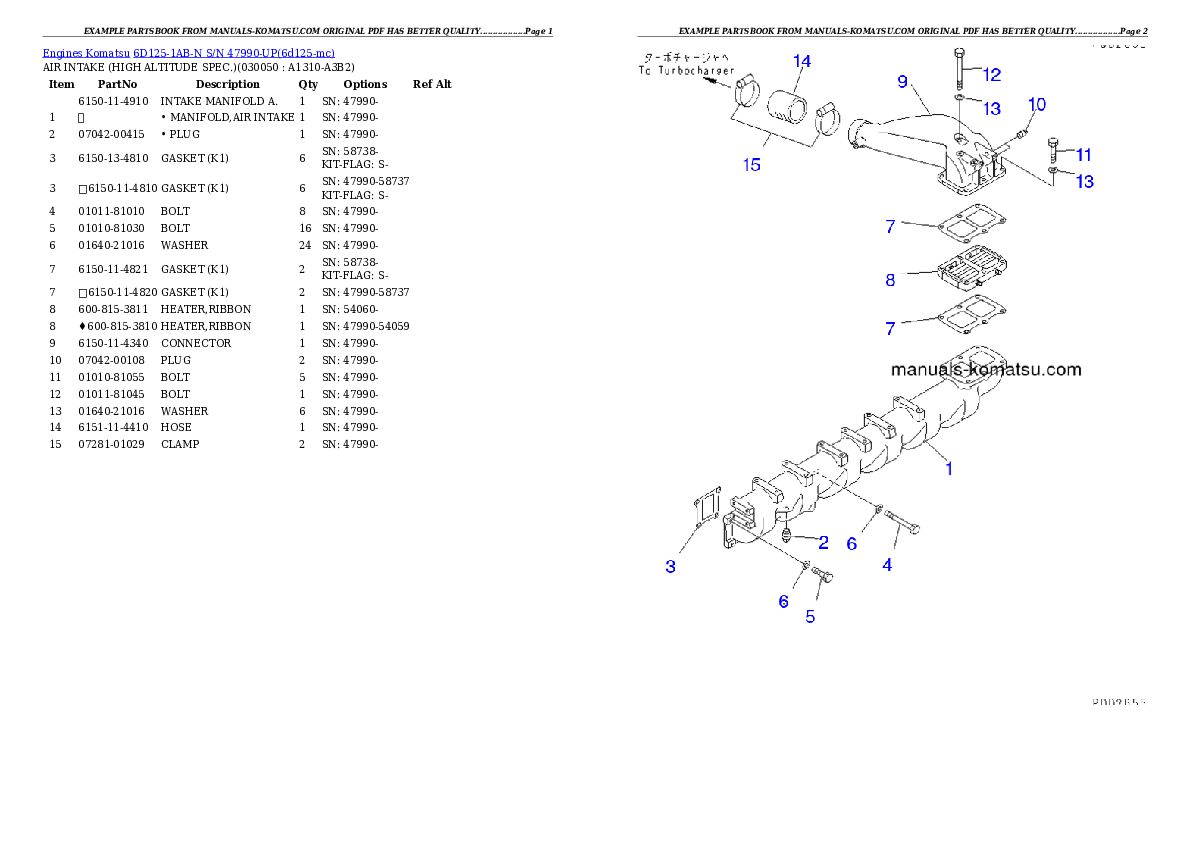 Protected: 6D125-1AB-N S/N 47990-UP Partsbook