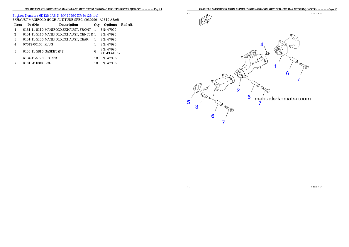 Protected: 6D125-1AB-N S/N 47990-UP Partsbook