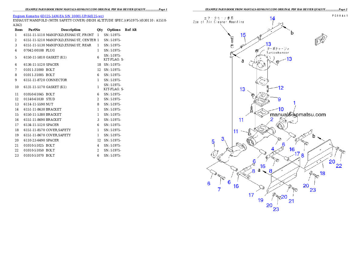 Protected: 6D125-1AM-EA S/N 10001-UP Partsbook